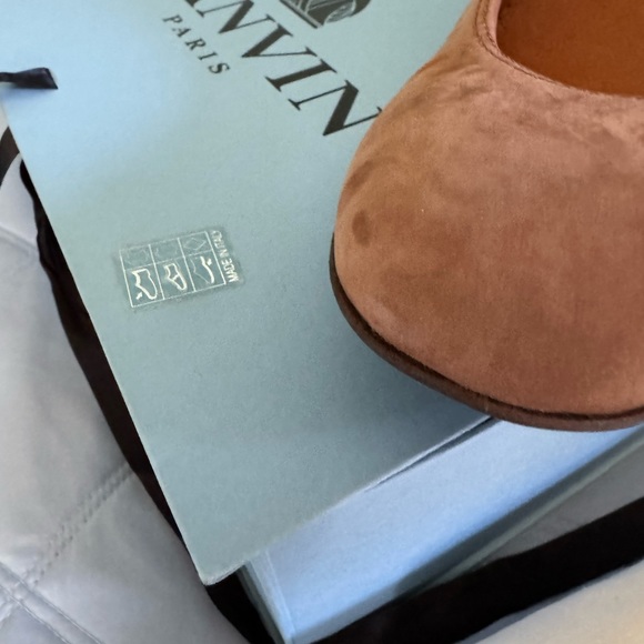 Lanvin Ballerina Wedge Nubuck Calfskin size 42 - Picture 12 of 15